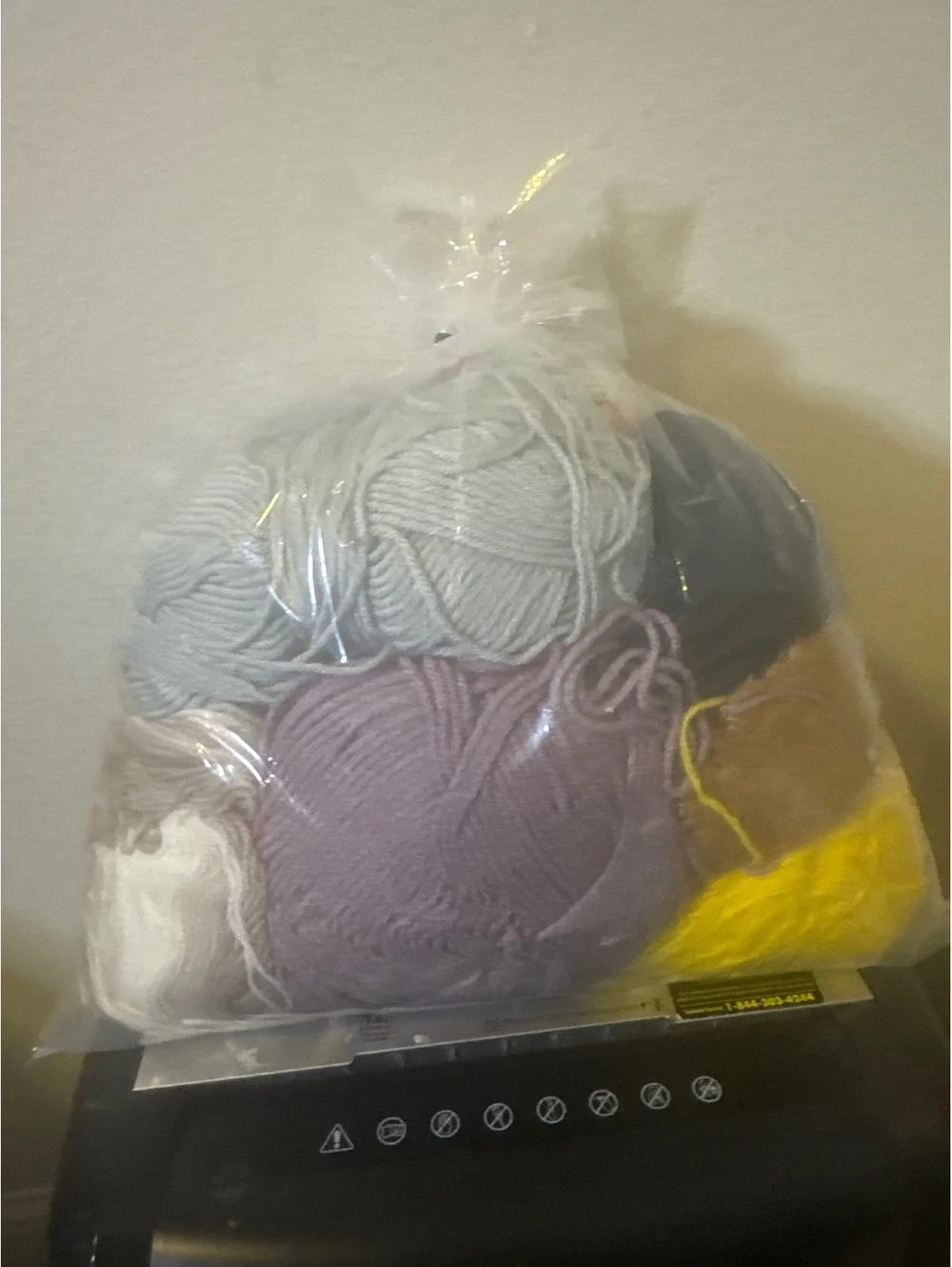 Mixed Yarn Lot in Sealed Clear Bag Loops & Threads Eco-Brights Assorted Colors